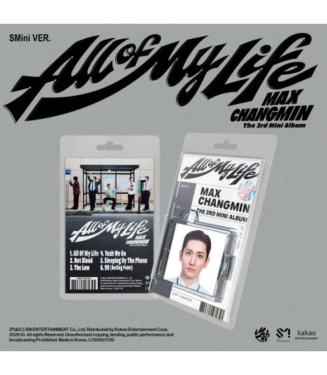 MAX CHANGMIN (TVXQ) - All Of My Life (SMini Ver.)