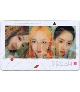 LOONA - Carte transparente YEOJIN X VIVI X KIM LIP (DAILY LOONA)