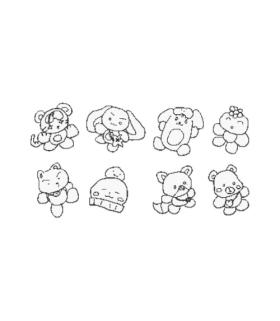 ATEEZ - POP-UP '8ROOM' OFFICIAL MERCH : IRON-ON CUSTOM STICKER (M-CHARACTER)