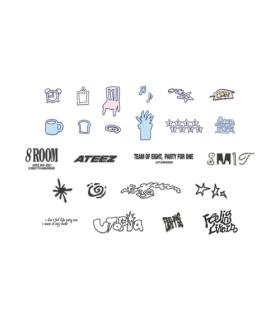 ATEEZ - POP-UP '8ROOM' OFFICIAL MERCH : IRON-ON CUSTOM STICKER (S-DECO)
